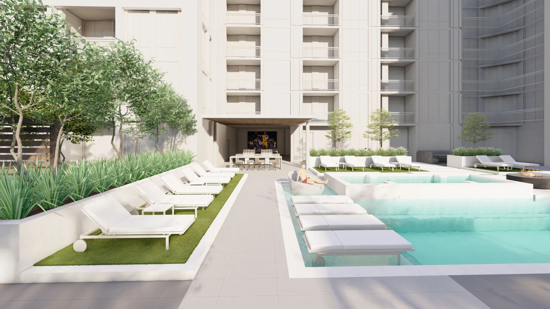 West Quarter Block C, rooftop pool (concept rendering)