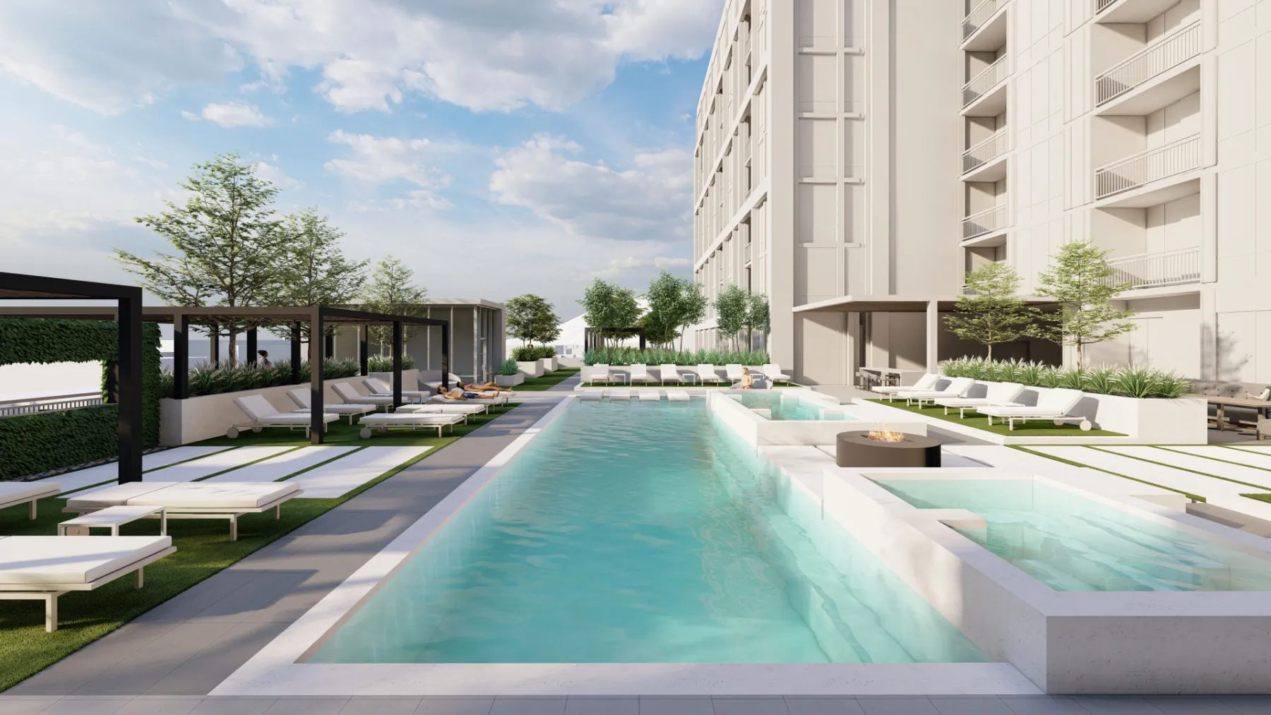 West Quarter Block C, rooftop pool (concept rendering)