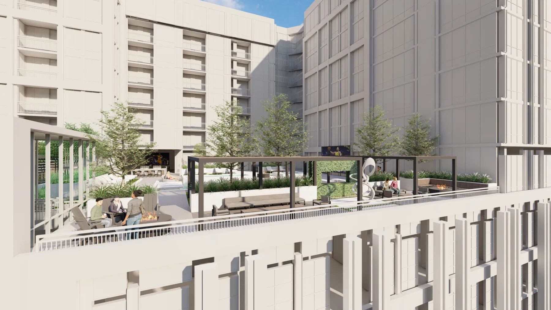 West Quarter Block C, rooftop view lounge (concept rendering)