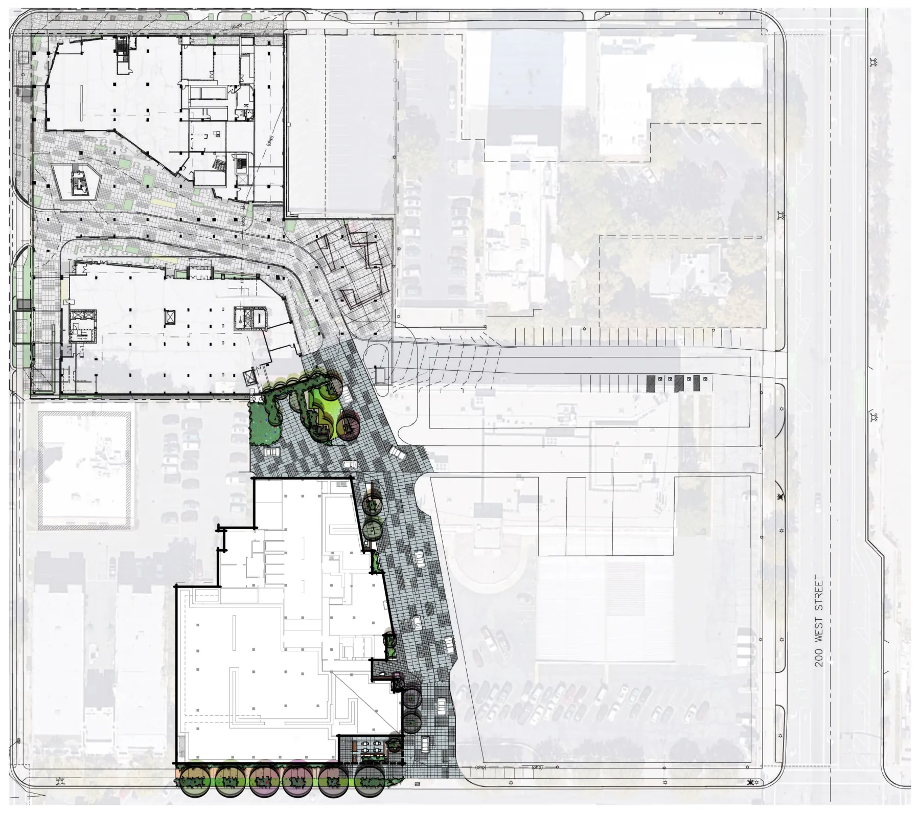 West Quarter Block C, streetscape concept (concept sketch)