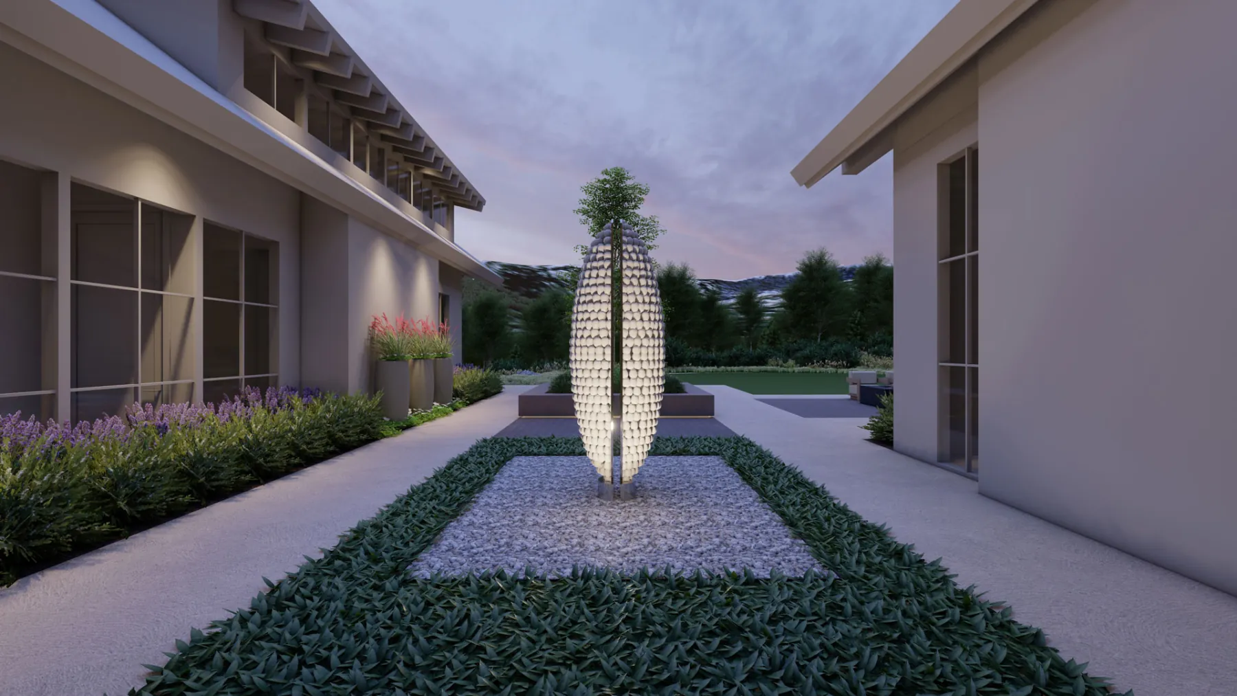 White Pine Canyon, sculpture (concept rendering)