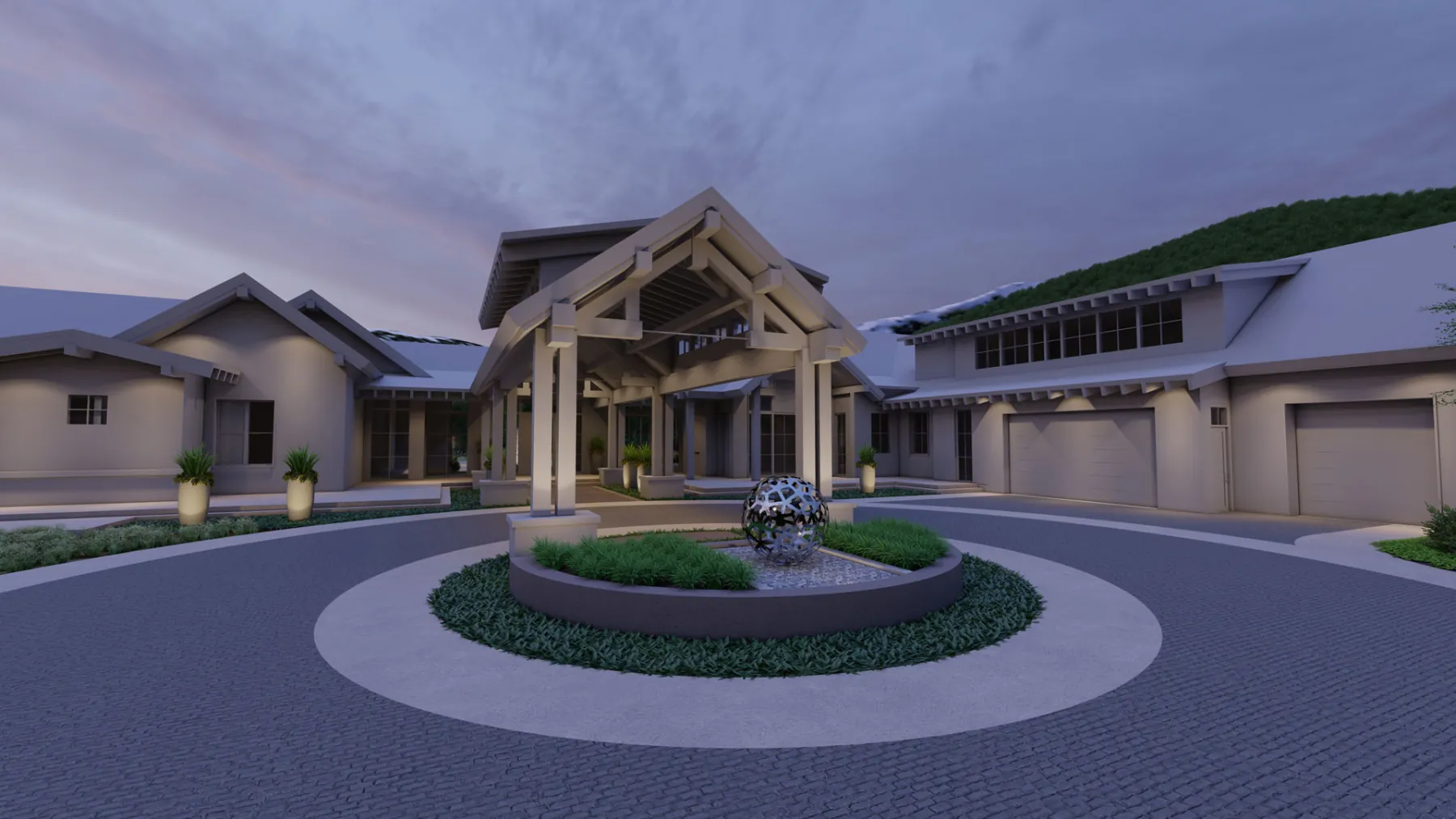 White Pine Canyon, driveway (concept rendering)