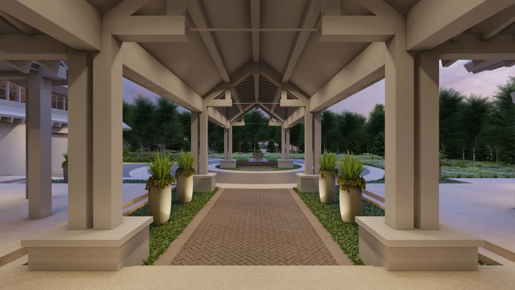 White Pine Canyon, front entrance (concept rendering)