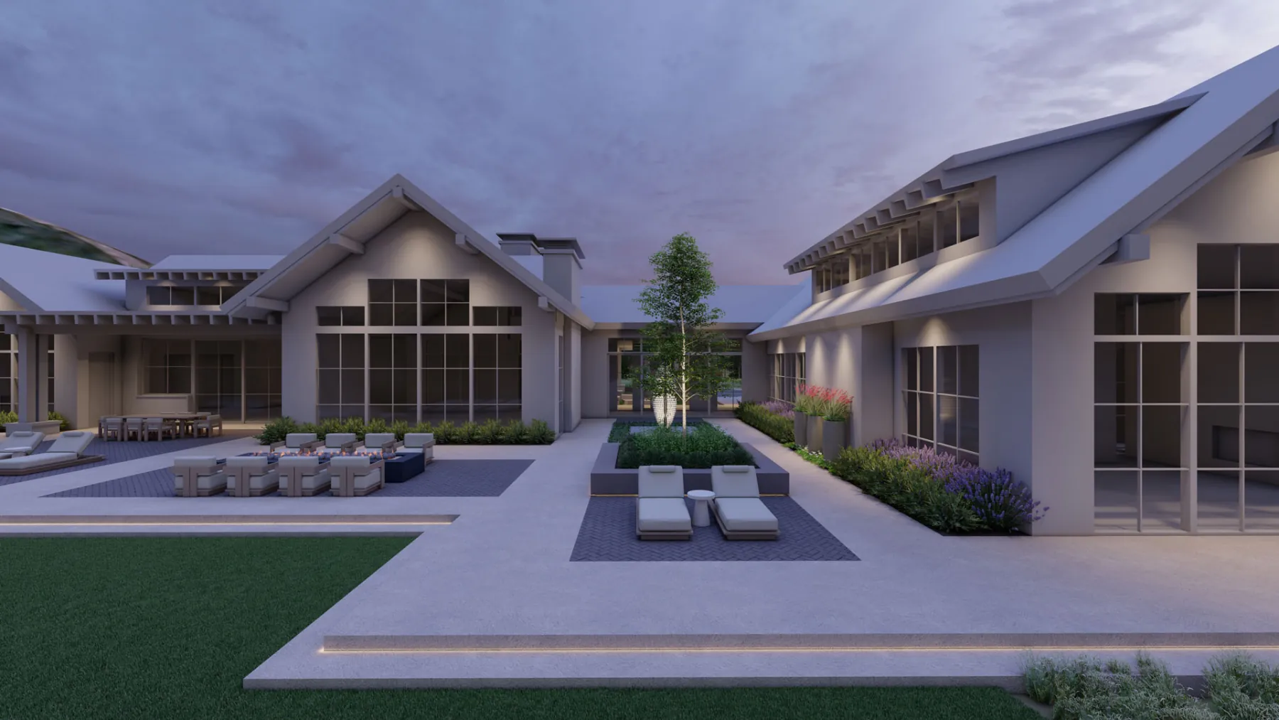 White Pine Canyon, back patio (concept rendering)
