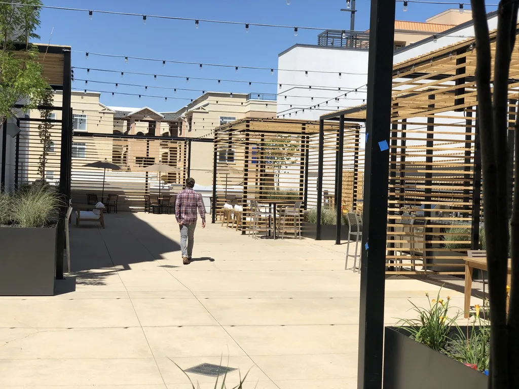 Hidden Gem finished rooftop office-patio amenity at The Gateway