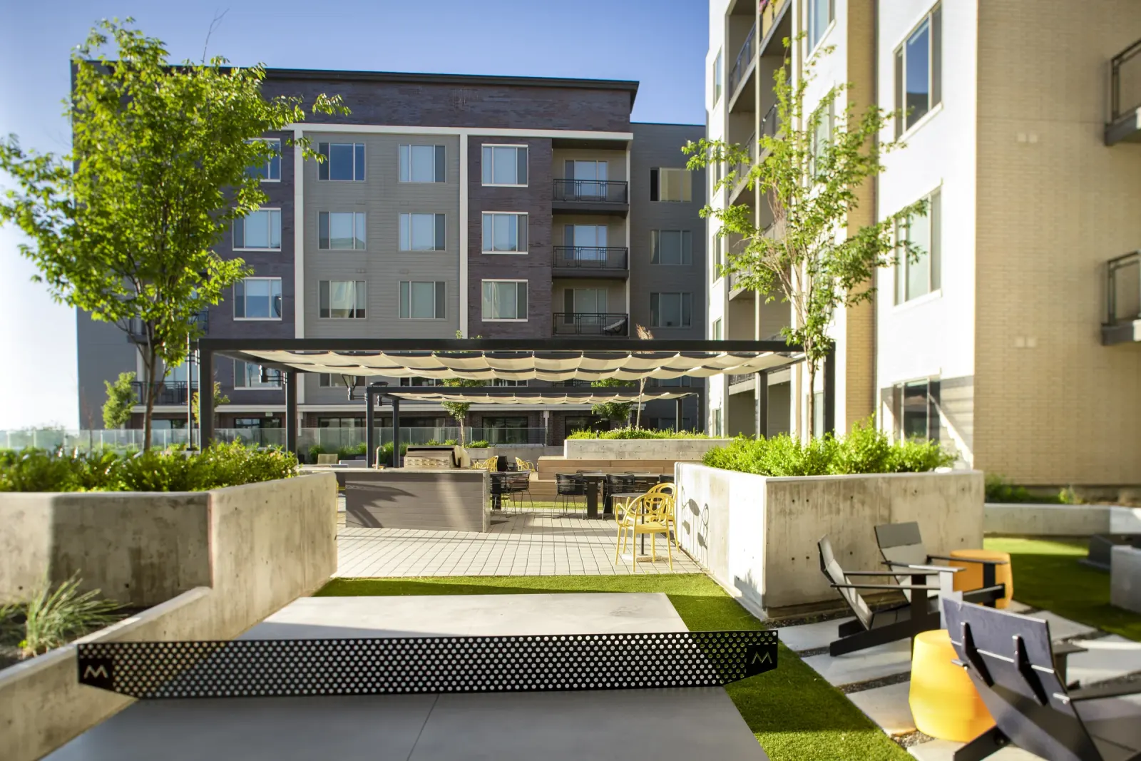 Custom tapered planters and cor-ten edges