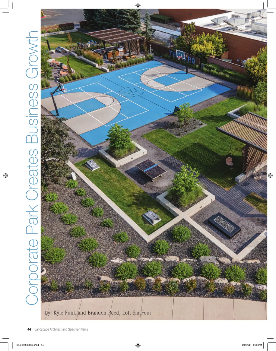 Page 44 of the March 2022 issue: The Yard at Canyon Park Tech Center