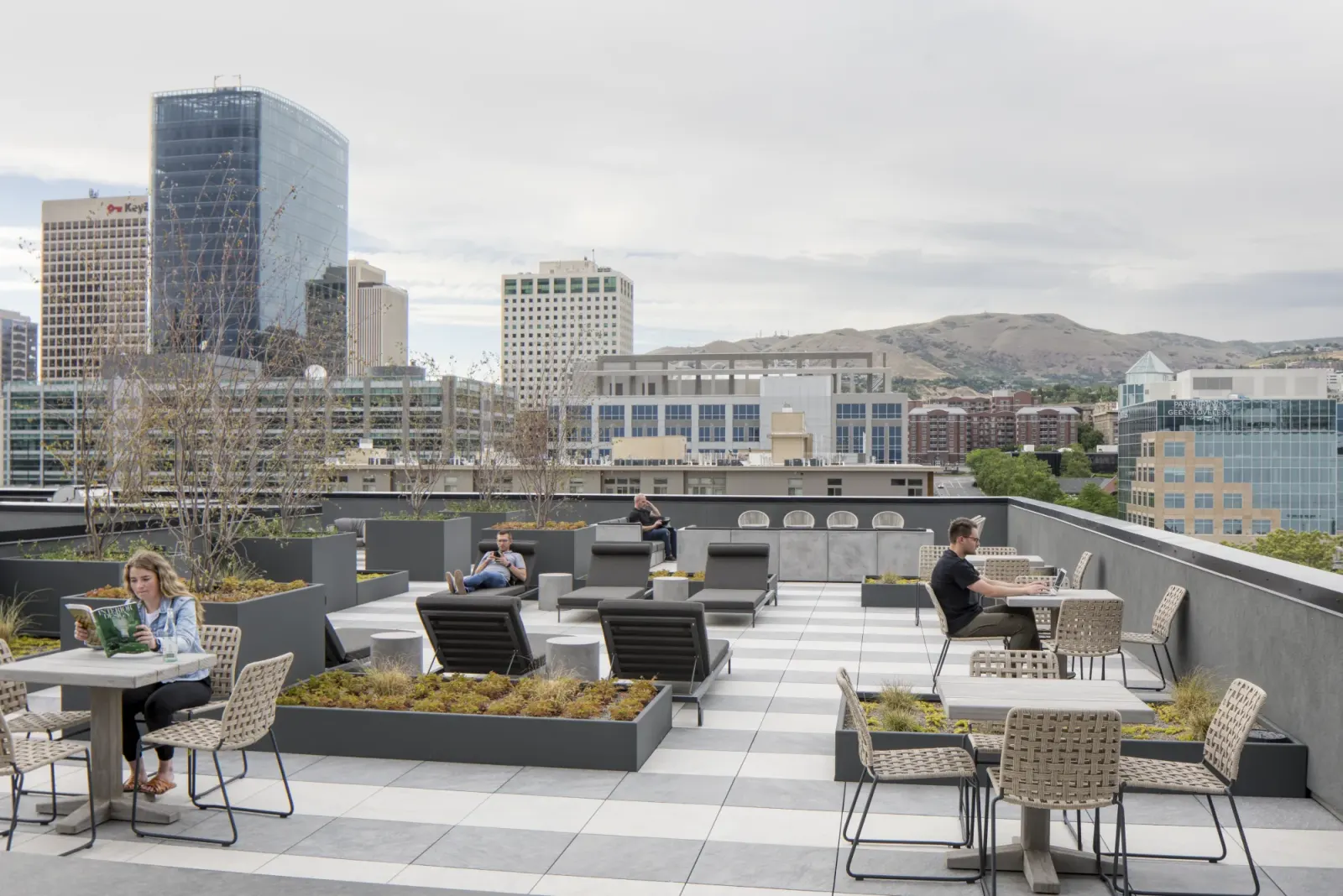 Gathering spaces for grilling and dining