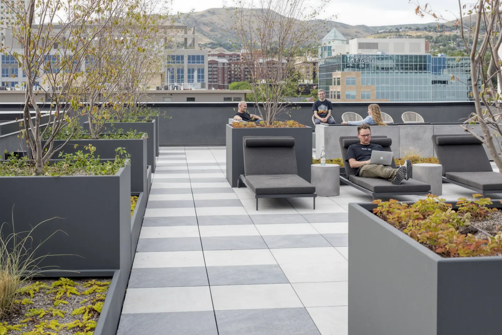 The deck · the outdoor lounge in the sky
