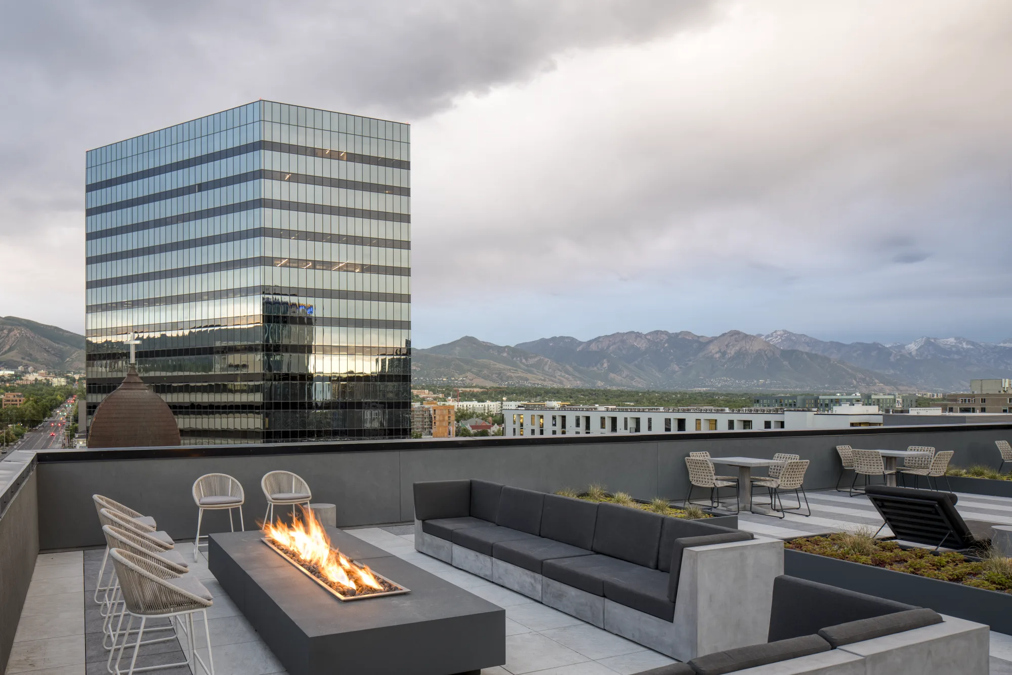 The 10-foot communal fire pit